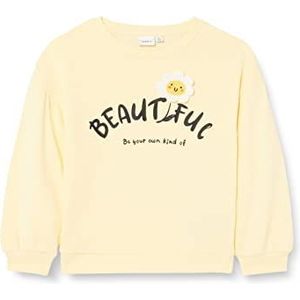 Name It Meisjes NMFHAILEY Light Sweat UNB Sweatshirt, Double Cream, 92, Double Cream, 104 cm