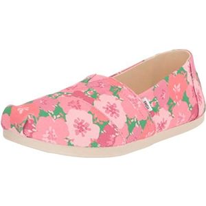 TOMS Alpargata Cloudbound instappers voor dames, Roze Multi Klaprozen, 36.5 EU