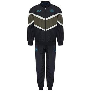 SSC Napoli Trainingsshorts voor de zomer, lichtblauw, EA7, officieel product, trainingsshort voetbal 2024/2025 - XL