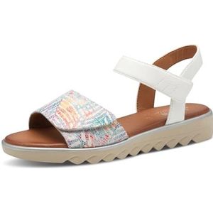 Jana dames 8-28265-42 sandalen, Witte bloem, 37 EU