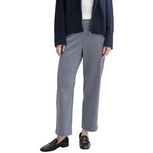 TOM TAILOR Cropped Straight Leg broek voor dames, 37467 - Blue Navy Minimal, 44W / 28L
