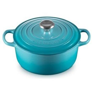 Le Creuset Braadpan Signature Caribbean Blue - ø 24 cm / 4.2 Liter