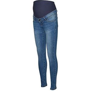 MAMALICIOUS Dames Mlmila Slim Medium Blue Jeans A. Noos, blauw (medium blue denim), M