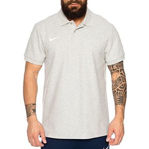Nike Heren Core Poloshirt - Grijs Heather/Wit, Large