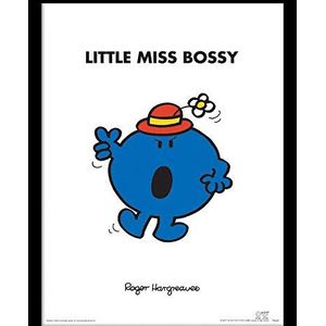Mr Men & Little Miss Little Miss Bossy Ingelijst 30 x 40cm Print, Multi Kleur