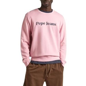 Pepe Jeans Heren Regis Sweatshirt, Roze (Ash Rose Pink), S, Roze (Ash Rose Roze), S