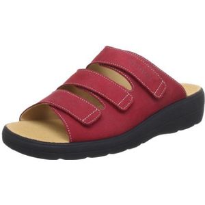 Ganter Dames Selina, brede F-slippers, Rood Rosso 4100, 40.5 EU