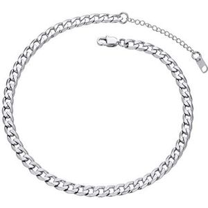 PROSTEEL Herenketting, gepersonaliseerde pantserketting, 5/6/9/13 mm breed, roestvrij staal, 18 karaats verguld, schakelketting, hiphop-ketting voor heren en jongens, lengte 46-76 cm naar keuze, Geen edelsteen