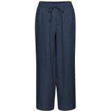 Cream - Wide Broeken - Blauw - 100% Linnen