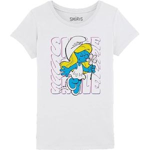 Les Schtroumpfs GISMURFTS008 T-shirt, wit, 12 jaar, Wit., 12 Jaren