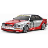 TAMIYA 58699 1:10 Audi V8 1992 tourwagen (TT-02) -op afstand bestuurde auto, voertuig, modelbouw, montage, hobby, RC bouwpakket, ongelakt