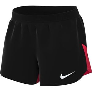 Nike Dames Shorts W Nk Df Acdpr Short K, Zwart/Licht Karmozijn/Wit, DH9252-013, XS