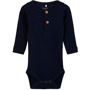 NAME IT BABY Ribgebreide Romper NBMKAB Donkerblauw