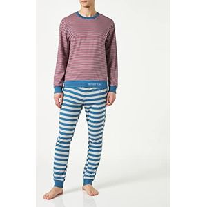 United Colors of Benetton Pig 392W4P00K pyjama-set, meerkleurig gestreept, 77K, L voor heren