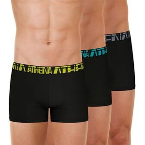 Athéna Micro ondergoed voor heren, zwart/zwart, XL