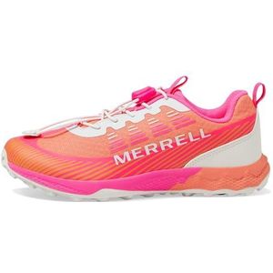 Merrell Agility Peak Sneaker voor meisjes, Roze Oranje, 12 UK