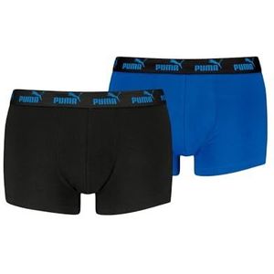 PUMA Men's Elements Trunk, zwart/blauw, XL (2-pack), zwart/blauw., XL