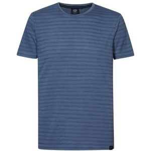 PETROL INDUSTRIES Heren T-shirt SS M-1040-TSR643; Kleur: Petrol Blauw; Maat: XL, Benzine Blauw, XL