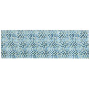 WENKO Mozaic Zachte schuimmat, antislip vloermat, veelzijdig te gebruiken als onderhoudsvriendelijke douchemat en vuilafstotende keukenloper, hygiënisch, ademend, op maat te snijden, 65 x 200 cm