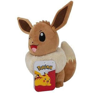 Bizak Pokemon 63225218 Pluche dier, 21 cm hoog, Eevee Bizak