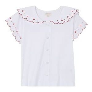 Gocco Meisjes-T-shirt, Optisch wit, 4-5 Jaren