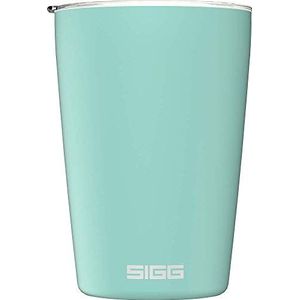SIGG Neso Cup Glacier Geïsoleerde Herbruikbare Koffiekop (0,3 L), Vervuilende en Dubbelwandige Thermische Koffiekop, Reizen Koffiekop Gemaakt van 18/8 roestvrij staal