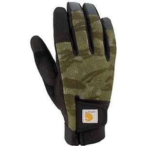 Carhartt Heren kunstleer, hoge vingervaardigheid, aanraakgevoelig, veilige manchet handschoenen voor koud weer, Basil Blind Fatigue Camo, Large