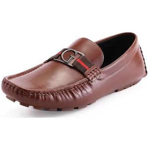 GUESS Heren Askers Loafer, Cognac, 6 UK, Cognac, 40 EU