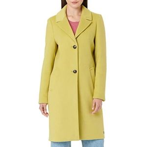 s.Oliver Wolmix-mantel met reverskraag, geel, 34