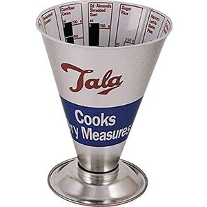 Tala Maatbeker voor koks voor droogwaren, snelle en gemakkelijke maatbeker met gewichten in één oogopslag, voorzien van Amerikaanse en Engelse cups en pints en ml, liter, gemaakt in Engeland
