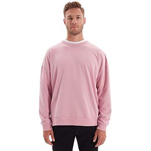 TRENDYOL MAN Katoenmix Sweatshirt - Roze - Regular S Roze, roze, S