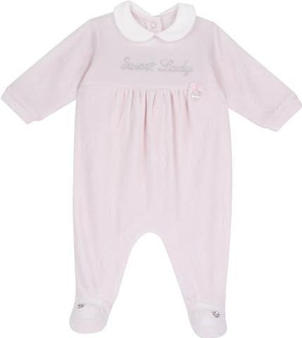 Chicco - Nachtkledij - Rosé/Wit - Katoen - Lang/maxi