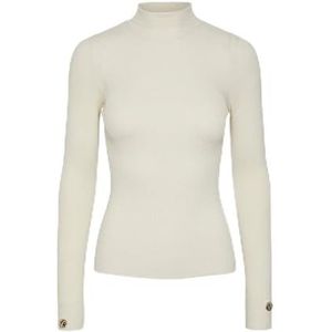 PIECES Pcsees Ls Roll Neck Knit Pa Bc Pullover voor dames, berk, M