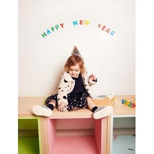 Koton Babygirls tule sneeuwvlok bedrukte gevoerde rok, zwart design (9d9), 12-18 Maanden