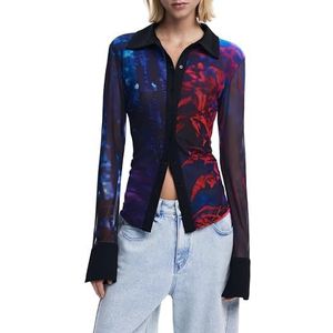Desigual - Blouse - Gemengde Kleuren - Klassieke Blouse - Lange Mouwen