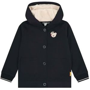 Steiff Sweatjack EU maat 92 Steiff navy, kindersweatjack, capuchonjas voor peuters, zacht en comfortabel, kindersweatshirt, wasmachinebestendig, Steiff Navy, 92