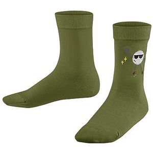 FALKE Unisex kinderen Disco Ball duurzaam katoen halfhoog met patroon 1 paar sokken, groen (Calla Green 7756), 35-38