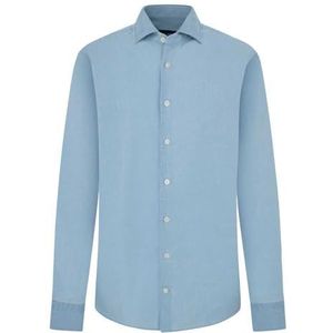 Hackett London Heren Am Apex Gilet Shirt, Blauw (hemelsblauw), XS, Blauw (Sky Blue), XS