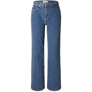 SELECTED FEMME Vrouwelijke Wide Fit Jeans Klassiek, blauw (medium blue denim), 26W / 32L