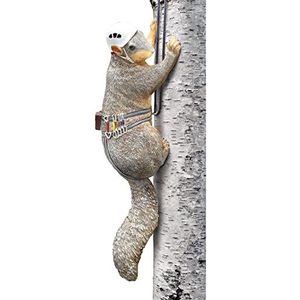 WHAT ON EARTH Klimmende eekhoorn beeldje - tuindecoratie voor buiten, tuin kunst eekhoorn geschenken, grappig boomklimmer standbeeld buitendecoratie