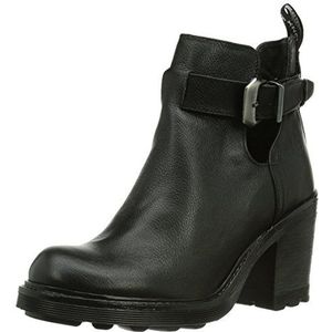 Bronx BX 554 dames halfhoge schacht laarzen, Zwart Black01, 41 EU