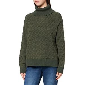 G-STAR RAW Dames Cable Turtle Neck Loose Pullover Sweater, meerkleurig (Cavalry Htr C928-c799), XXS