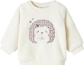 NAME IT Nbfolpa Ls Teddy Sweat, cloud dancer, 56