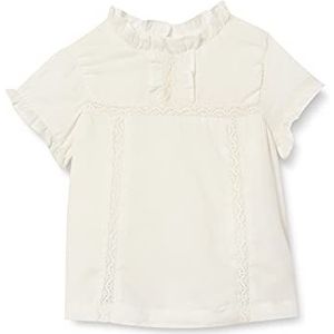 Gocco Romantica blouse voor baby's, Gebroken wit, 9-12 Maanden