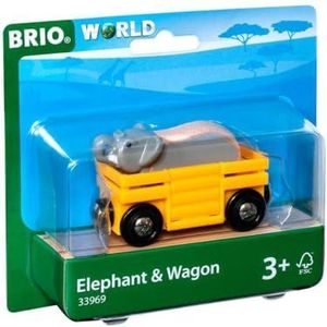 BRIO Wagon met olifant - 33969