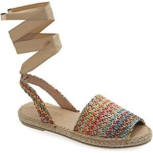 40 Multicolored 3 Emmanuela Kleurrijke Espadrilles gemaakt van gebreide grazen, peep teen boho chique zomer schoenen met lage wig hiel, hoogwaardige espadrilles voor kant, handgemaakt in Griekenland