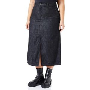 Urban Classics Midi Denim Rok voor dames, Black Washed., 31