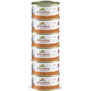 Almo Nature HFC Natural Megapack, natvoer voor katten - kip en tonijn - (6 blikjes à 70 g)