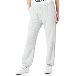 Champion Rochester 1919-Champion Logo High Waist Boyfriend Elastische Manchet Trainingsbroek, Grijs Melange (LNGYM), XL voor dames, lichtgrijs melange (Lngym), XL