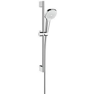 hansgrohe Croma Select E doucheset Vario met Unica'Croma glijstang 65 cm wit/chroom, 26582400